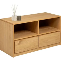 Tv-Meubels*vidaXL Tv-meubel SAUDA 99x43x55 cm massief grenenhout eikenkleurig