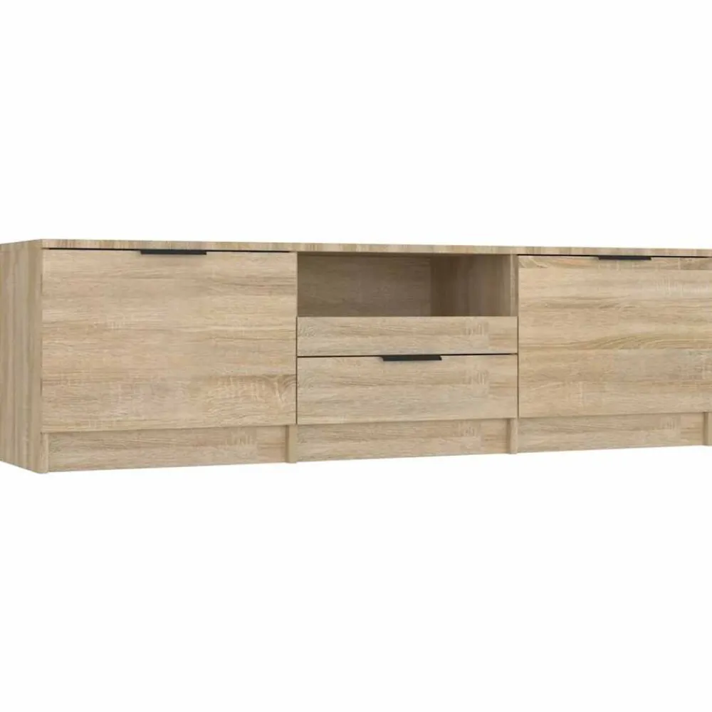 Tv-meubel 140x35x40 cm bewerkt hout>vidaXL Discount