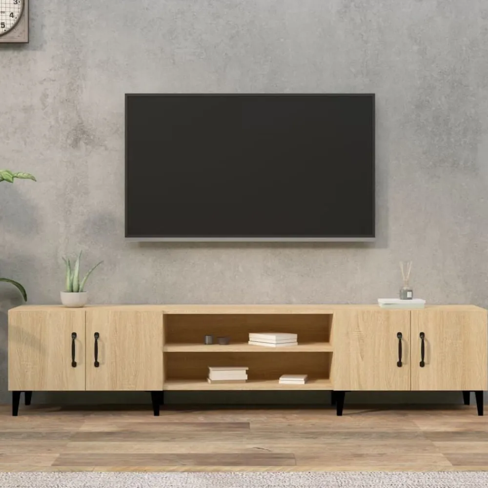 Tv-Meubels*vidaXL Tv-meubel 180x31,5x40 cm bewerkt hout Sonoma eiken
