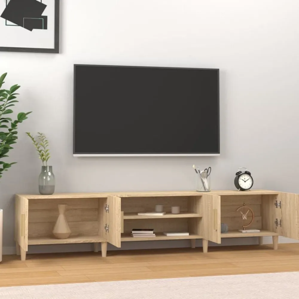 Tv-Meubels*vidaXL Tv-meubel 180x31,5x40 cm bewerkt hout Sonoma eiken