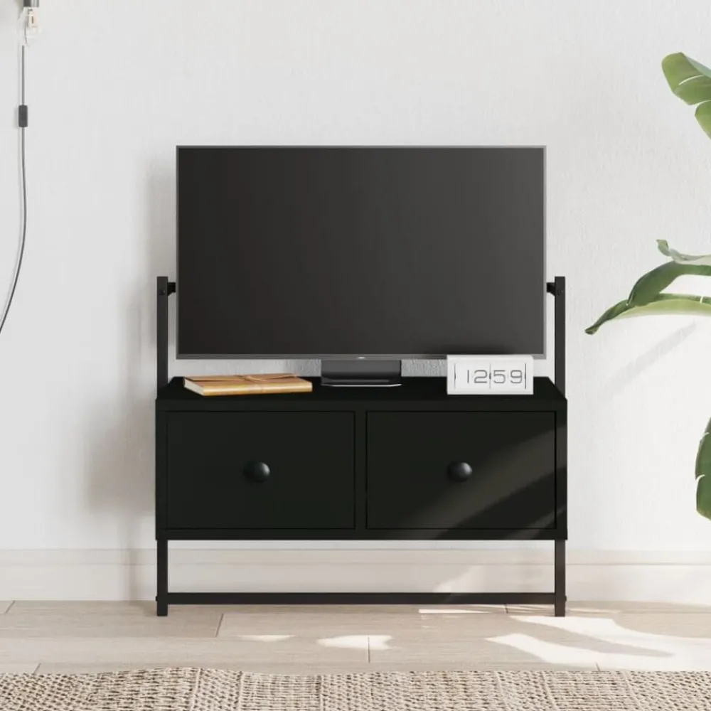 Tv-Meubels*vidaXL Tv-meubel wandgemonteerd 60,5x30x51 cm bewerkt hout Zwart