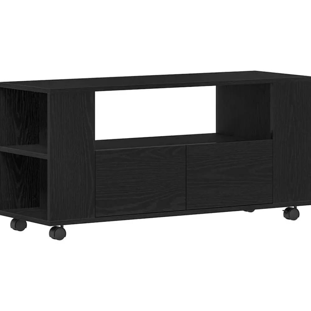 Tv-meubel wielen 102x34,5x43 cm spaanplaat kleurig>vidaXL