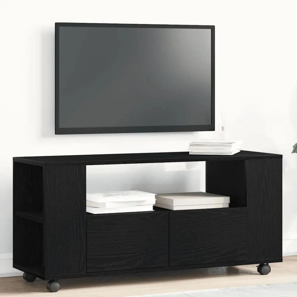 Tv-meubel wielen 102x34,5x43 cm spaanplaat kleurig>vidaXL