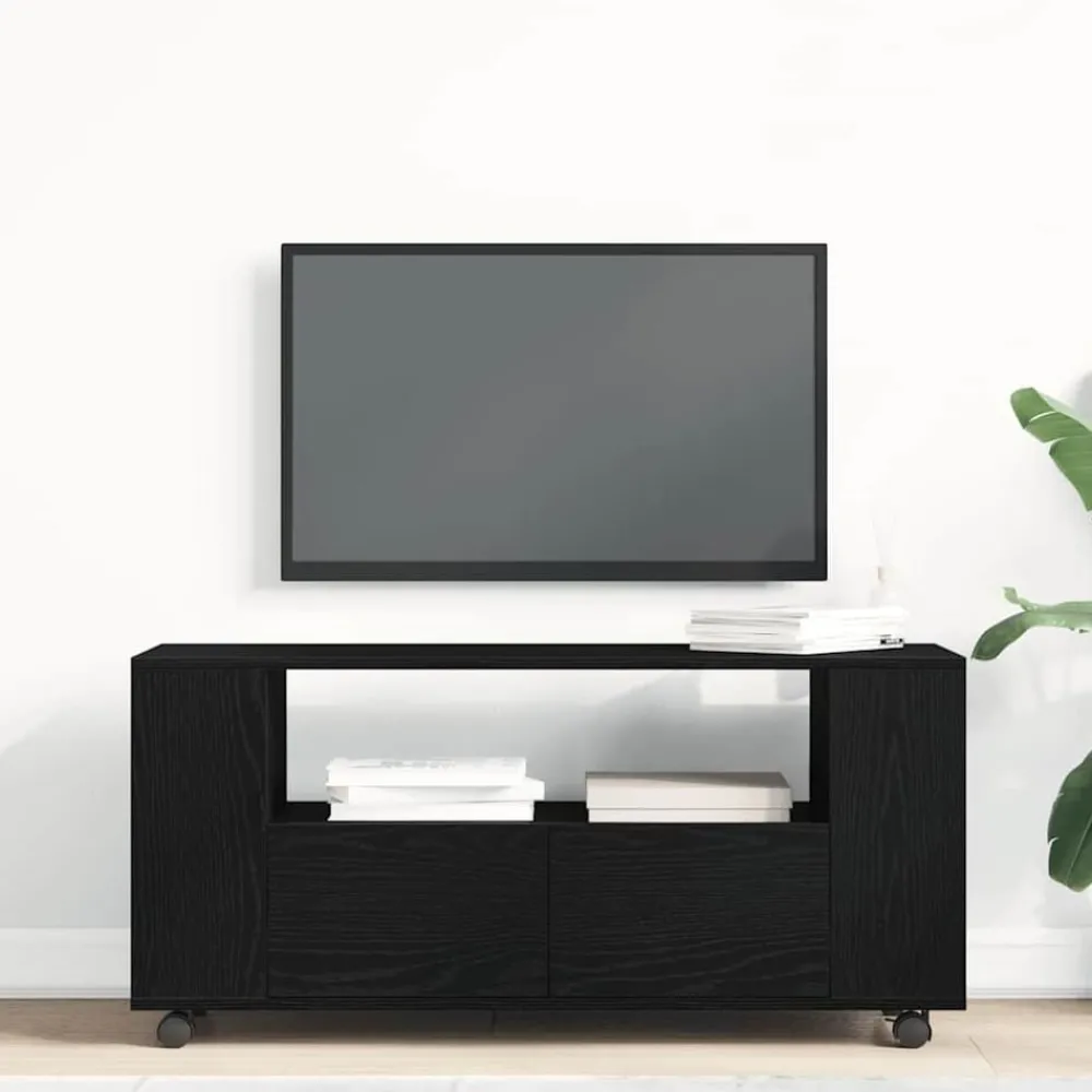 Tv-meubel wielen 102x34,5x43 cm spaanplaat kleurig>vidaXL