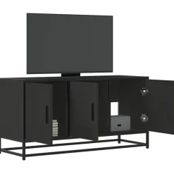 Tv-Meubels*vidaXL Tv-meubel 100x35x50 cm bewerkt hout en metaal Zwart