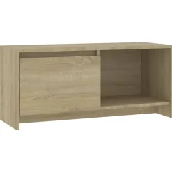 Tv-Meubels*vidaXL Tv-meubel 90x35x40 cm bewerkt hout kleurig Sonoma eiken
