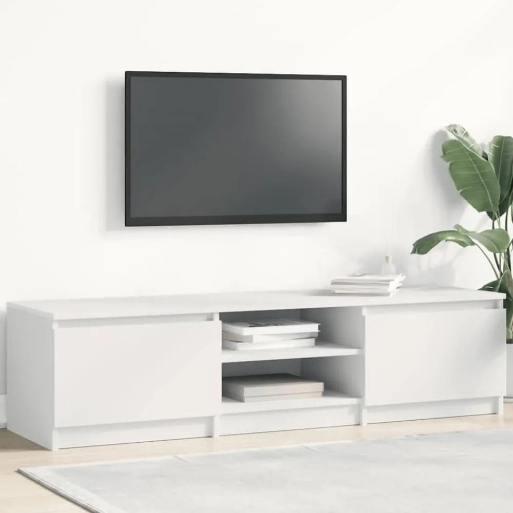 Tv-Meubels*vidaXL Tv-meubel 140x40x35,5 cm bewerkt hout Wit