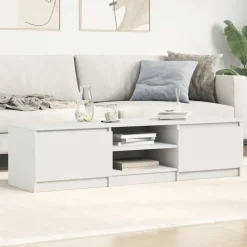 Tv-Meubels*vidaXL Tv-meubel 140x40x35,5 cm bewerkt hout Wit