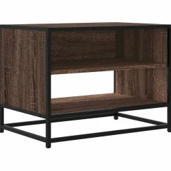Tv-Meubels*vidaXL Tv-meubel 61x40x46 cm bewerkt hout metaal bruin eikenkleur
