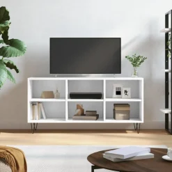 Tv-Meubels*vidaXL Tv-meubel 103,5x30x50 cm bewerkt hout Wit