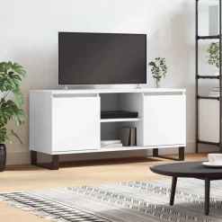 Tv-Meubels*vidaXL Tv-meubel 104x35x50 cm bewerkt hout Wit