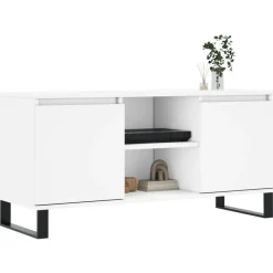 Tv-Meubels*vidaXL Tv-meubel 104x35x50 cm bewerkt hout Wit