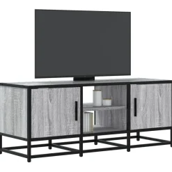 Tv-meubel 100x35x41 cm bewerkt hout metaal eiken>vidaXL Sale