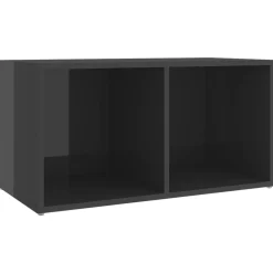 Tv-Meubels*vidaXL Tv-meubel 72x35x36,5 cm bewerkt hout Hoogglans grijs