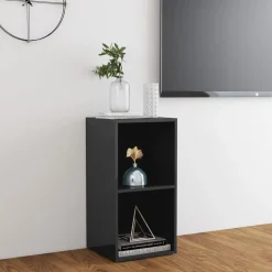 Tv-Meubels*vidaXL Tv-meubel 72x35x36,5 cm bewerkt hout Hoogglans grijs