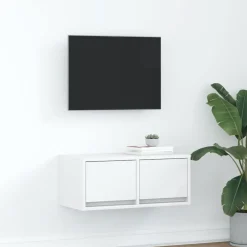 Tv-Meubels*vidaXL Tv-meubel 60x31x25,5 cm bewerkt hout Wit