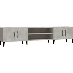 Tv-Meubels*vidaXL Tv-meubel 180x31,5x40 cm bewerkt hout Betongrijs