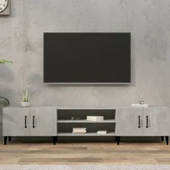 Tv-Meubels*vidaXL Tv-meubel 180x31,5x40 cm bewerkt hout Betongrijs