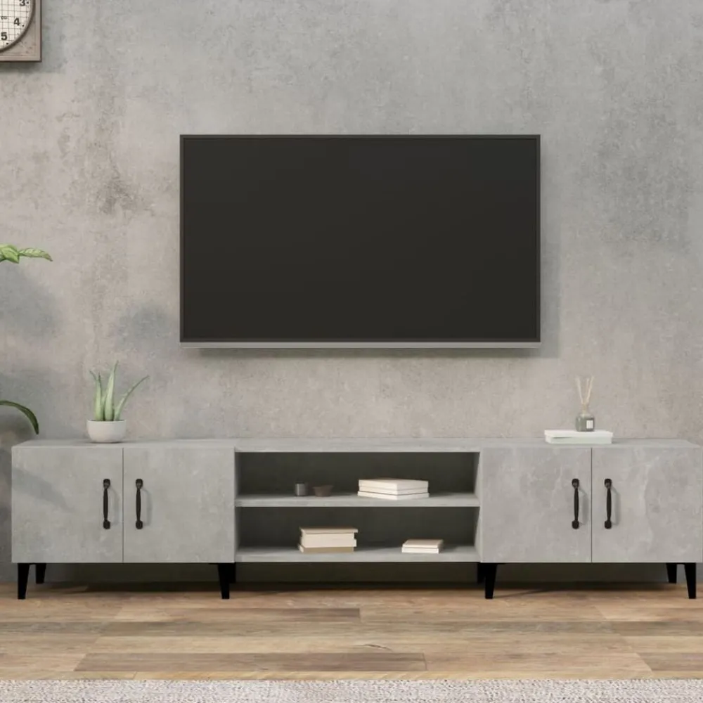 Tv-Meubels*vidaXL Tv-meubel 180x31,5x40 cm bewerkt hout Betongrijs