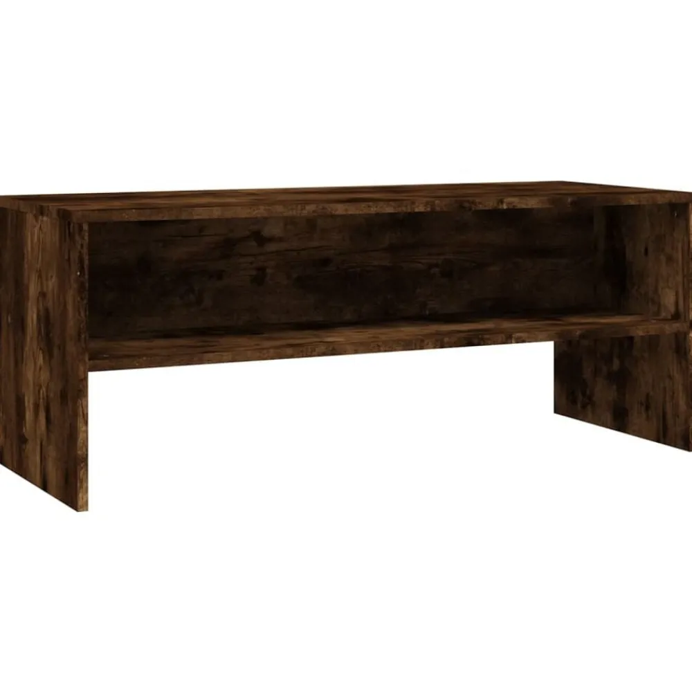 Tv-Meubels*vidaXL Tv-meubel 100x40x40 cm bewerkt hout kleurig Gerookt eiken