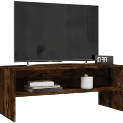 Tv-Meubels*vidaXL Tv-meubel 100x40x40 cm bewerkt hout kleurig Gerookt eiken