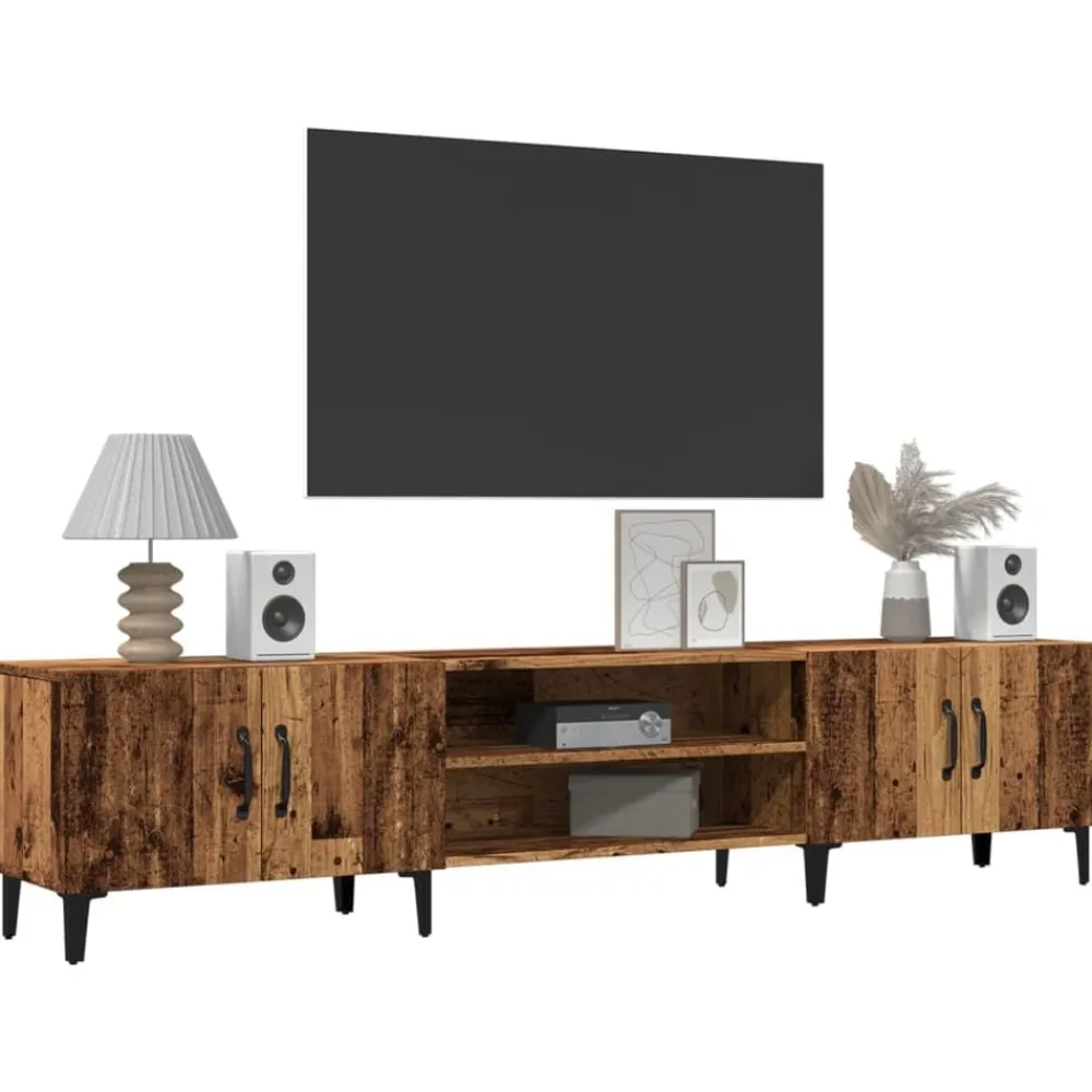 Tv-meubel 180x31,5x40 cm bewerkt hout kleurig>vidaXL Online