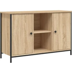 Tv-meubel 100x35x65 cm bewerkt hout kleurig>vidaXL Outlet