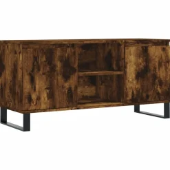 Tv-Meubels*vidaXL Tv-meubel 104x35x50 cm bewerkt hout kleurig Gerookt eiken