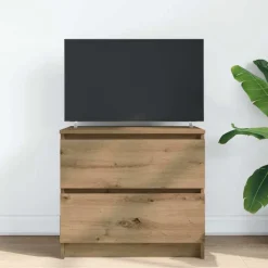 Tv-Meubels*vidaXL Tv-meubel 60x35x54 cm bewerkt hout artisanaal eikenkleur artisanaal eikenkleurig