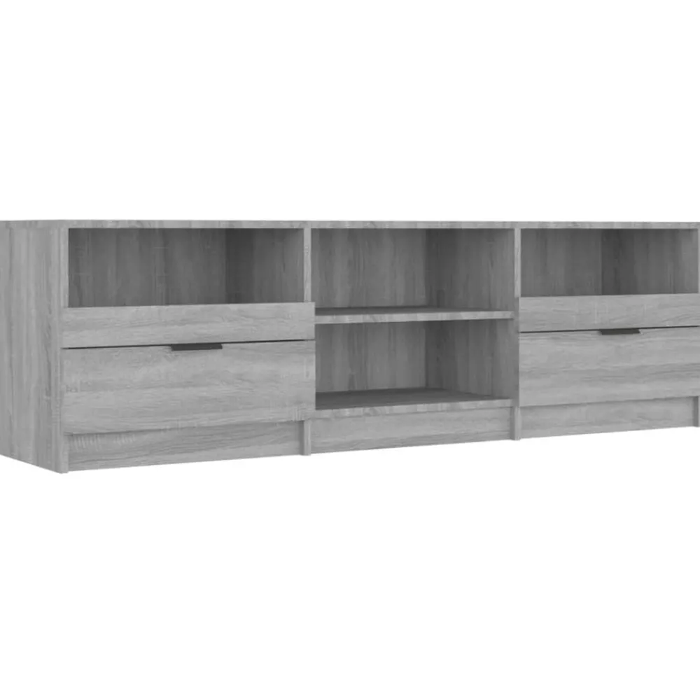 Tv-Meubels*vidaXL Tv-meubel 150x33,5x45 cm bewerkt hout eikenkleurig Grijs sonoma
