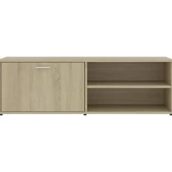 Tv-Meubels*vidaXL Tv-meubel 120x34x37 cm bewerkt hout kleurig Sonoma eiken