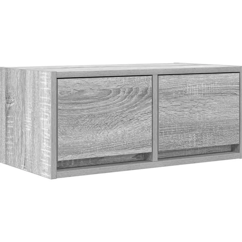 Tv-Meubels*vidaXL TV-meubel 60x31x25,5 cm bewerkt hout eikenkleurig Grijs sonoma