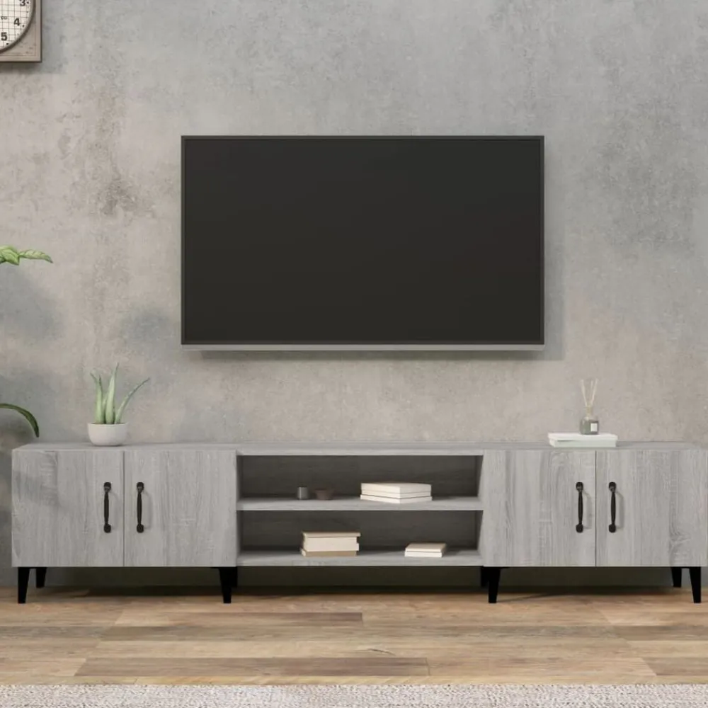 Tv-meubel 180x31,5x40 cm bewerkt hout eikenkleurig>vidaXL Best