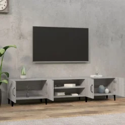 Tv-meubel 180x31,5x40 cm bewerkt hout eikenkleurig><noscript><img width=