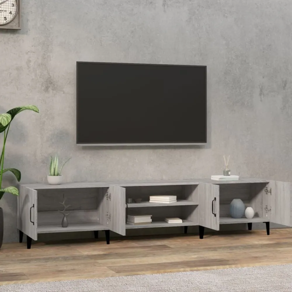 Tv-meubel 180x31,5x40 cm bewerkt hout eikenkleurig>vidaXL Best