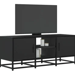 Tv-Meubels*vidaXL Tv-meubel 100x35x41 cm bewerkt hout en metaal Zwart