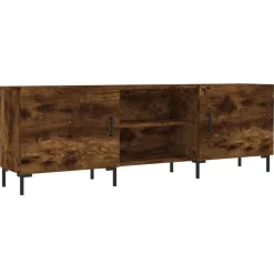 Tv-Meubels*vidaXL Tv-meubel 150x30x50 cm bewerkt hout kleurig Gerookt eiken