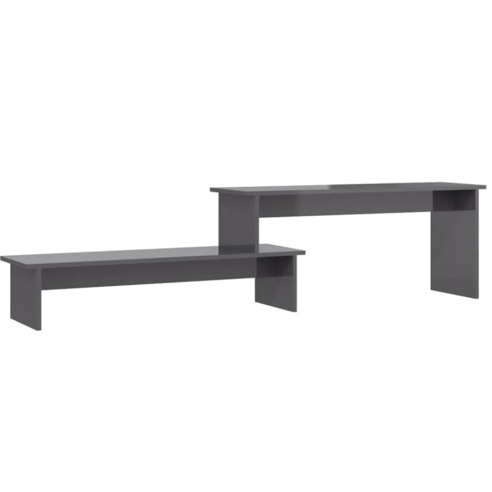 Tv-Meubels*vidaXL Tv-meubel 180x30x43 cm bewerkt hout Hoogglans grijs