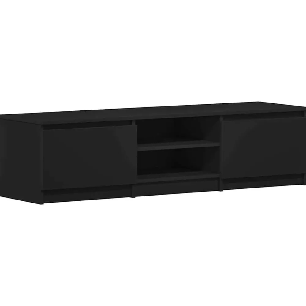 Tv-Meubels*vidaXL Tv-meubel 140x40x35,5 cm bewerkt hout Zwart