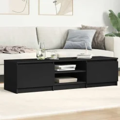 Tv-Meubels*vidaXL Tv-meubel 140x40x35,5 cm bewerkt hout Zwart