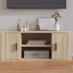 Tv-meubel 100x35x40 cm bewerkt hout kleurig>vidaXL Sale