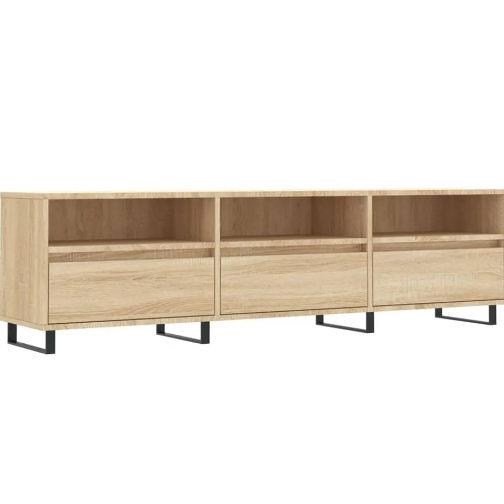 Tv-Meubels*vidaXL Tv-meubel 150x30x44,5 cm bewerkt hout kleurig Sonoma eiken