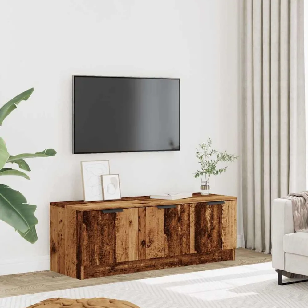 Tv-Meubels*vidaXL Tv-meubel 102x35x36,5 cm bewerkt hout kleurig Oud hout