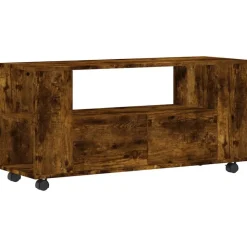 Tv-Meubels*vidaXL Tv-meubel 102x34,5x43 cm bewerkt hout kleurig Gerookt eiken