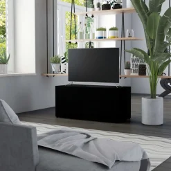 Tv-Meubels*vidaXL Tv-meubel 80x34x36 cm bewerkt hout Zwart