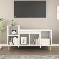 Tv-Meubels*vidaXL Tv-meubel 100x35x55 cm bewerkt hout Wit
