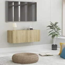 Tv-meubel 80x30x30 cm bewerkt hout kleurig>vidaXL Clearance