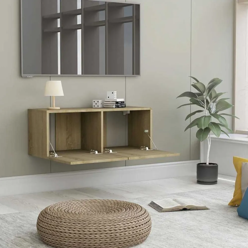 Tv-meubel 80x30x30 cm bewerkt hout kleurig>vidaXL Clearance