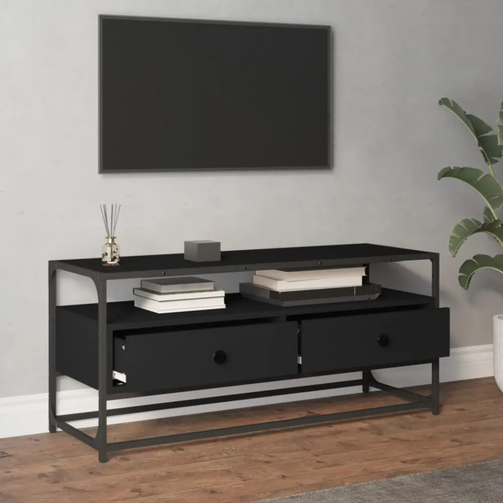 Tv-meubel 100x35x45 cm bewerkt hout>vidaXL