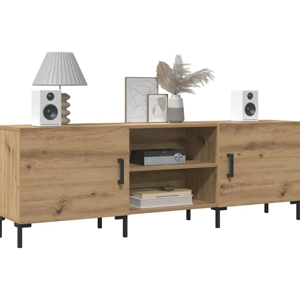 Tv-Meubels*vidaXL Tv-meubel 150x30x50 cm bewerkt hout artisanaal eikenkleurig